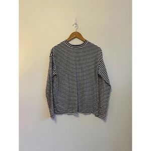 NWT A New Day Striped Long Sleeve Crew Neck Cotton T-Shirt | Size Small